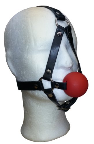 Harness Ballknebel 45mm in rot